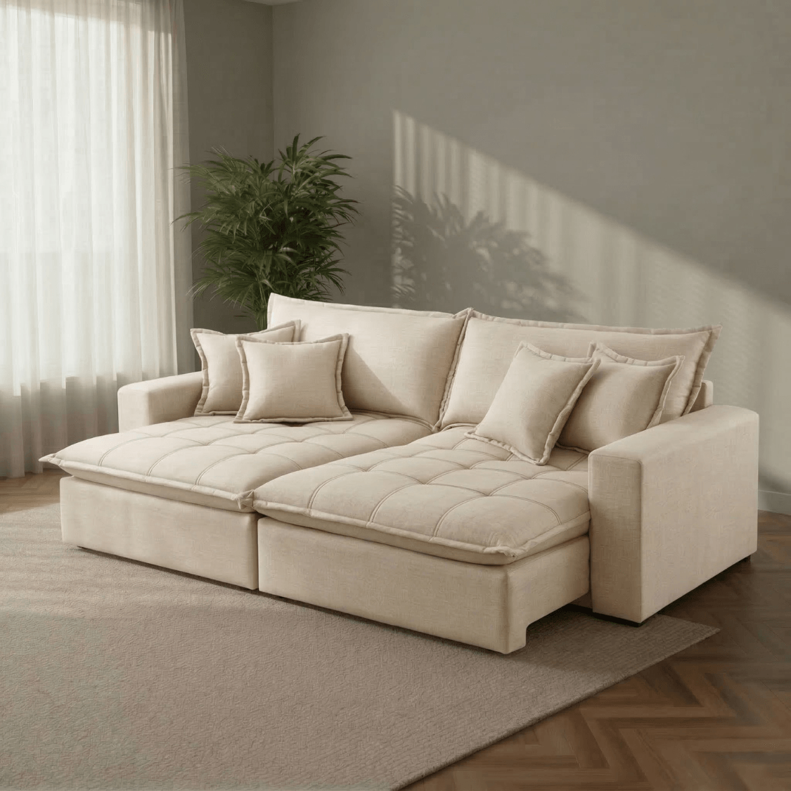 Sofá Croácia Retrátil - L326 - 220 cm